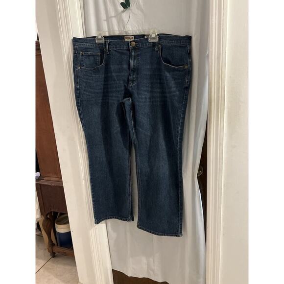 Red Head Relaxed Flex Stretch Denim Jeans Mens 42x30 Blue Classic Boot Work Fade - Picture 1 of 5